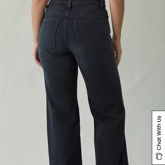 PacSun Madison High Waisted Girlfriend Jeans Black NWOT Size 32 - Picture 5 of 5